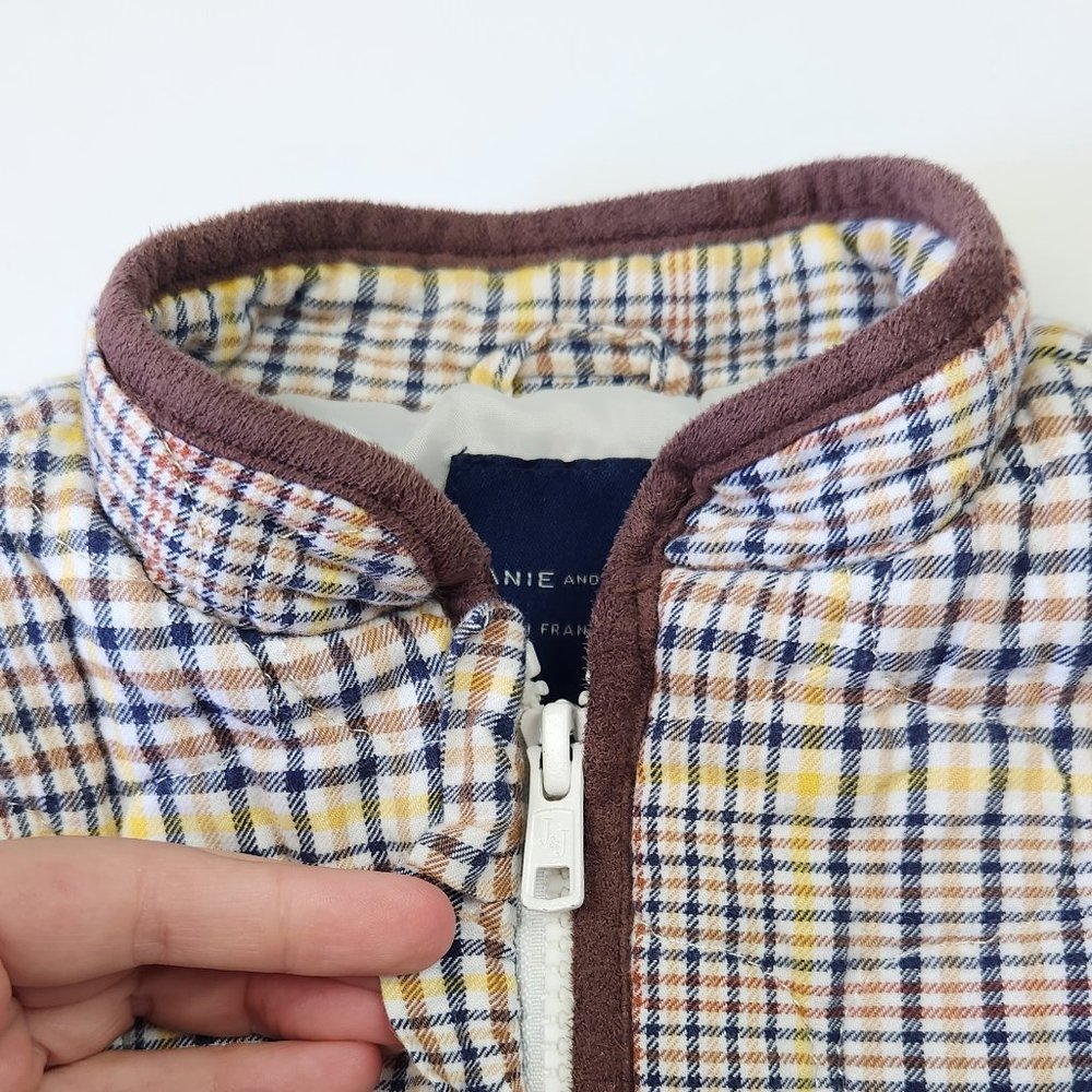 Janie and Jack Toddler Plaid Puffer Vest sz 2T - Picture 4 of 8